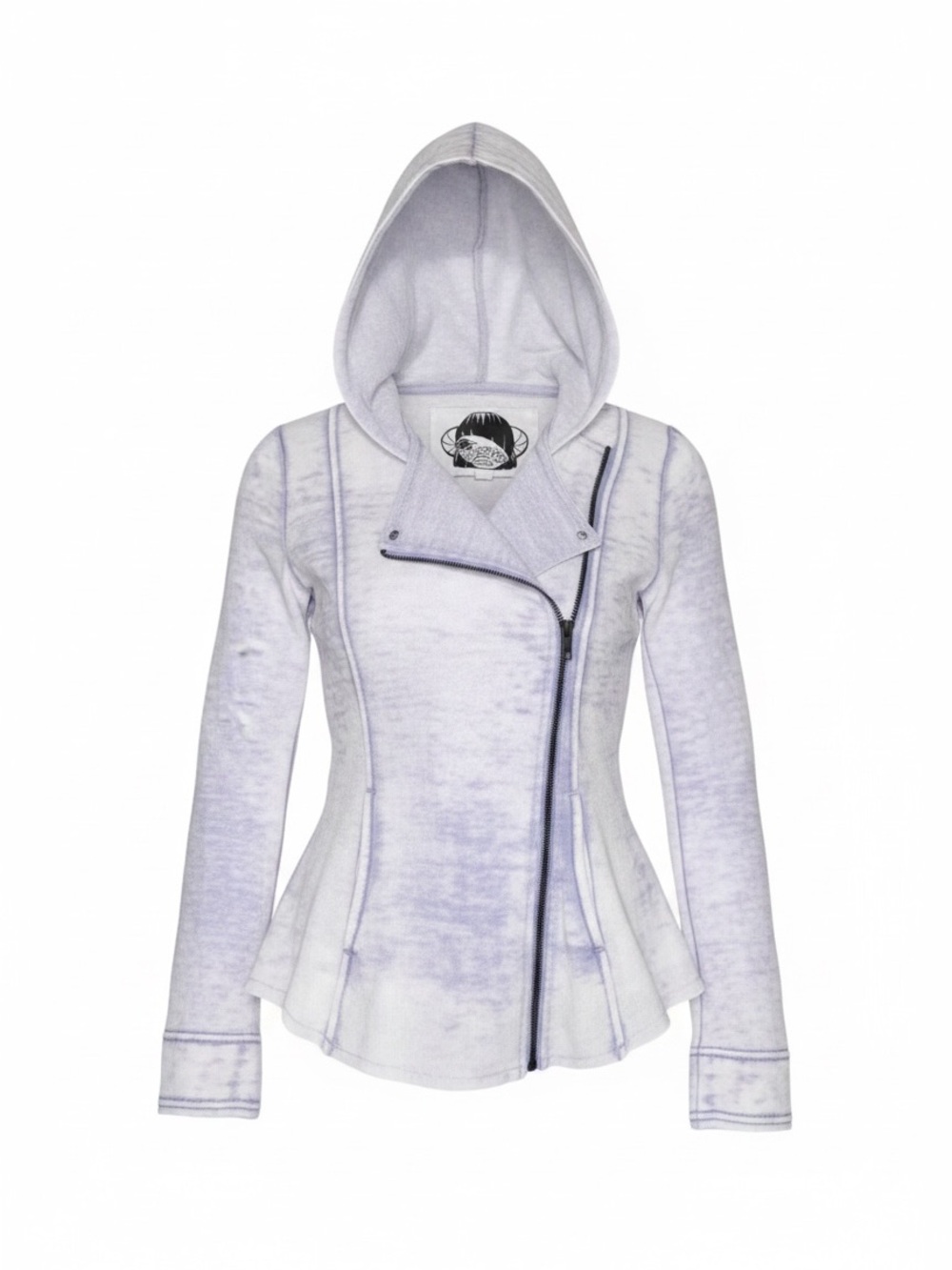 Sugarfly Lavender Hooded Sweatshirt with Graphic Label